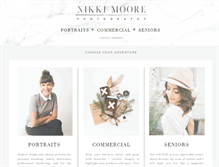 Tablet Screenshot of nikkimoorephotography.com